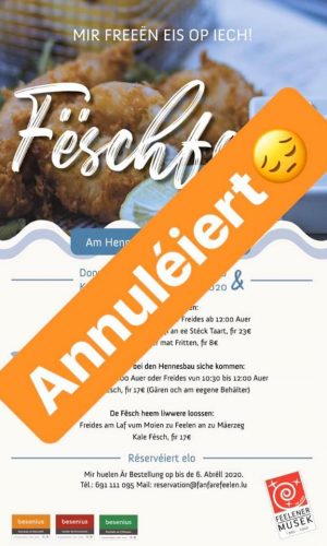 Feschfest annuléiert Feschfest annuléiert